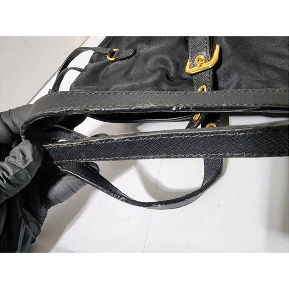 Authentic PRADA Tessuto Nylon Saffiano Tote Black - Picture 10 of 14